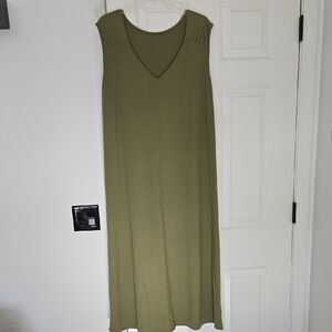 Weekenders Olive Green Sleeveless Maxi Dress XXL